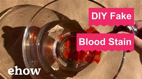 fake blood that stains clothes|how to make washable blood.